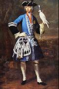 Peter Jakob Horemans Portrait of Clemens August as Falconer oil painting reproduction
